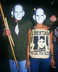 Marcha por derechos humanos. 1986.